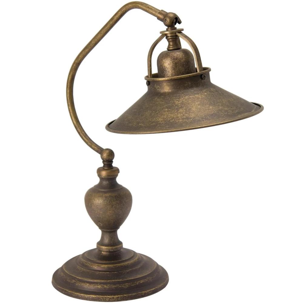 klasicka mosadz nastavitelna stolna lampa rustikalna vintage pisaci stol kancelaria osvetlenie spalna lampa mediteransky styl lampa balaton chalupa renovacia lampy.jpg